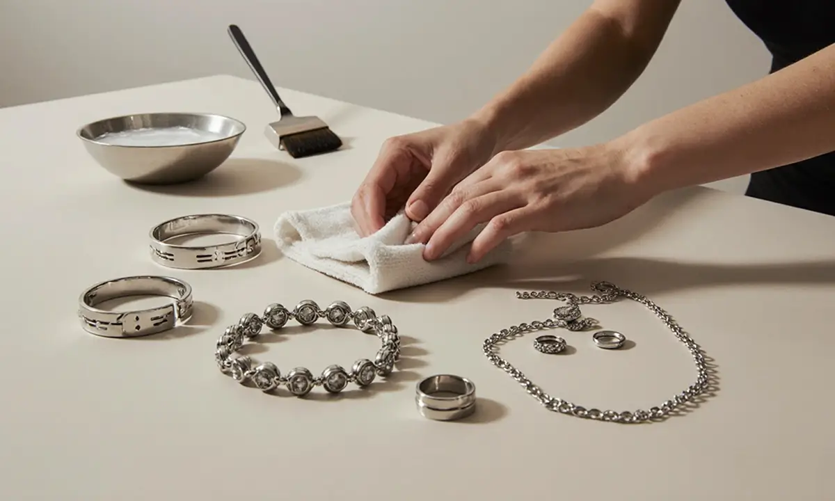 entretien bijoux en acier inoxydable